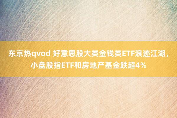 东京热qvod 好意思股大类金钱类ETF浪迹江湖，小盘股指ETF和房地产基金跌超4%