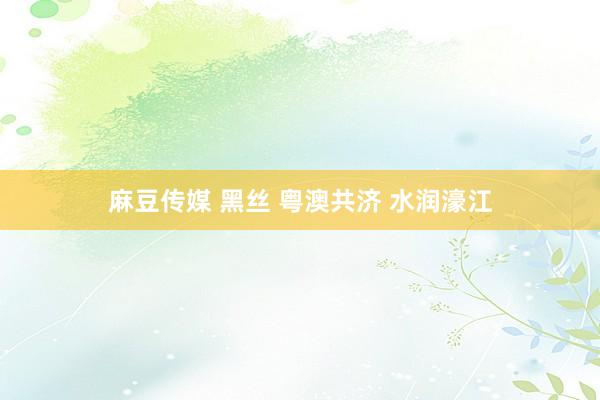 麻豆传媒 黑丝 粤澳共济 水润濠江