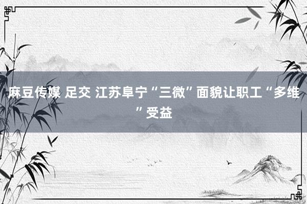 麻豆传媒 足交 江苏阜宁“三微”面貌让职工“多维”受益