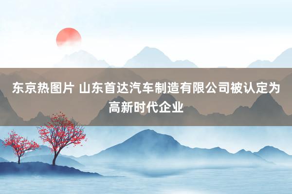 东京热图片 山东首达汽车制造有限公司被认定为高新时代企业