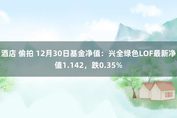 酒店 偷拍 12月30日基金净值：兴全绿色LOF最新净值1.142，跌0.35%