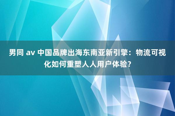 男同 av 中国品牌出海东南亚新引擎：物流可视化如何重塑人人用户体验？